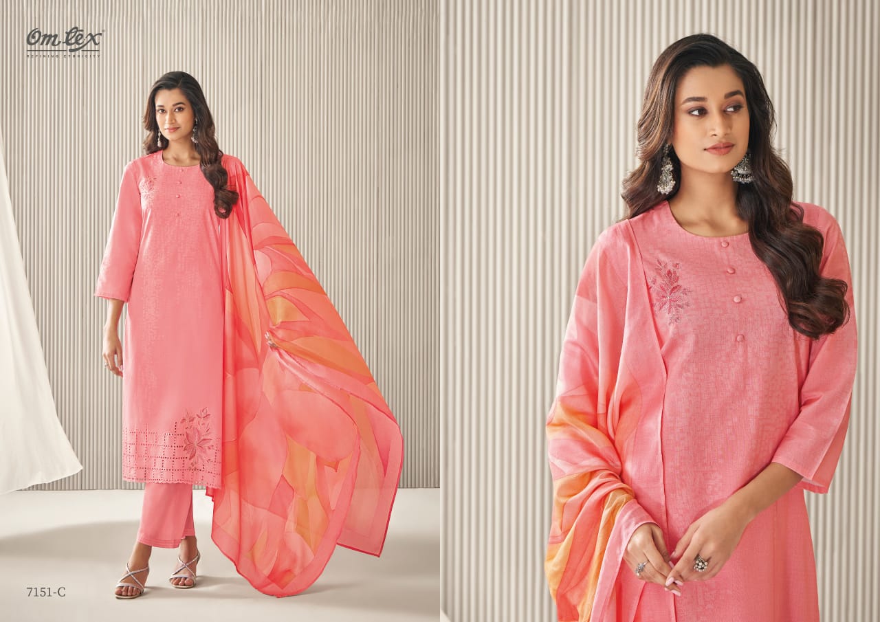 Isbella By Omtex Lawn Cotton Printed Dress Material Wholesale Online